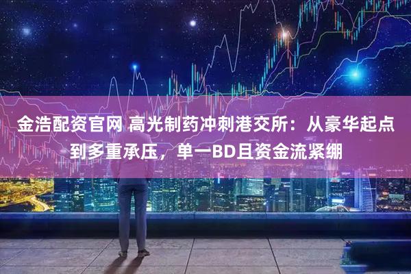 金浩配资官网 高光制药冲刺港交所：从豪华起点到多重承压，单一BD且资金流紧绷