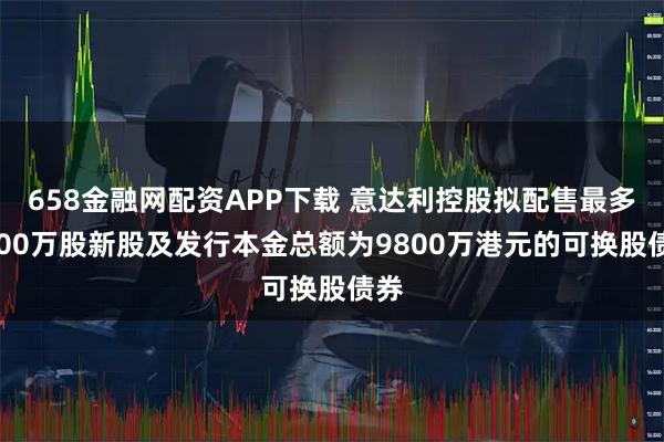 658金融网配资APP下载 意达利控股拟配售最多5000万股新股及发行本金总额为9800万港元的可换股债券